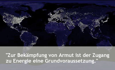 der Zugang zu Energie ist eine Grundvoraussetzung